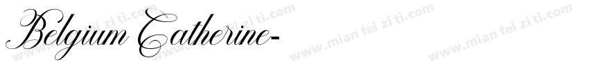 Belgium Catherine字体转换